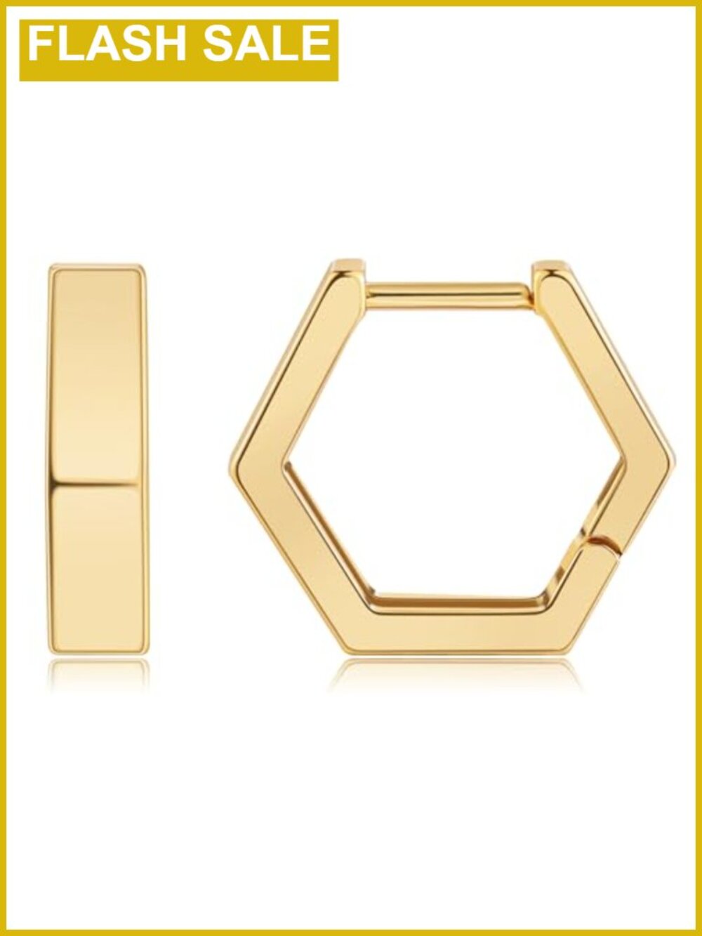 14k Gold Plated Small Huggie Hoop Earrings for Women